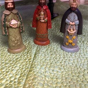 vintage Norcrest Magi Wisemen Christmas candle holders